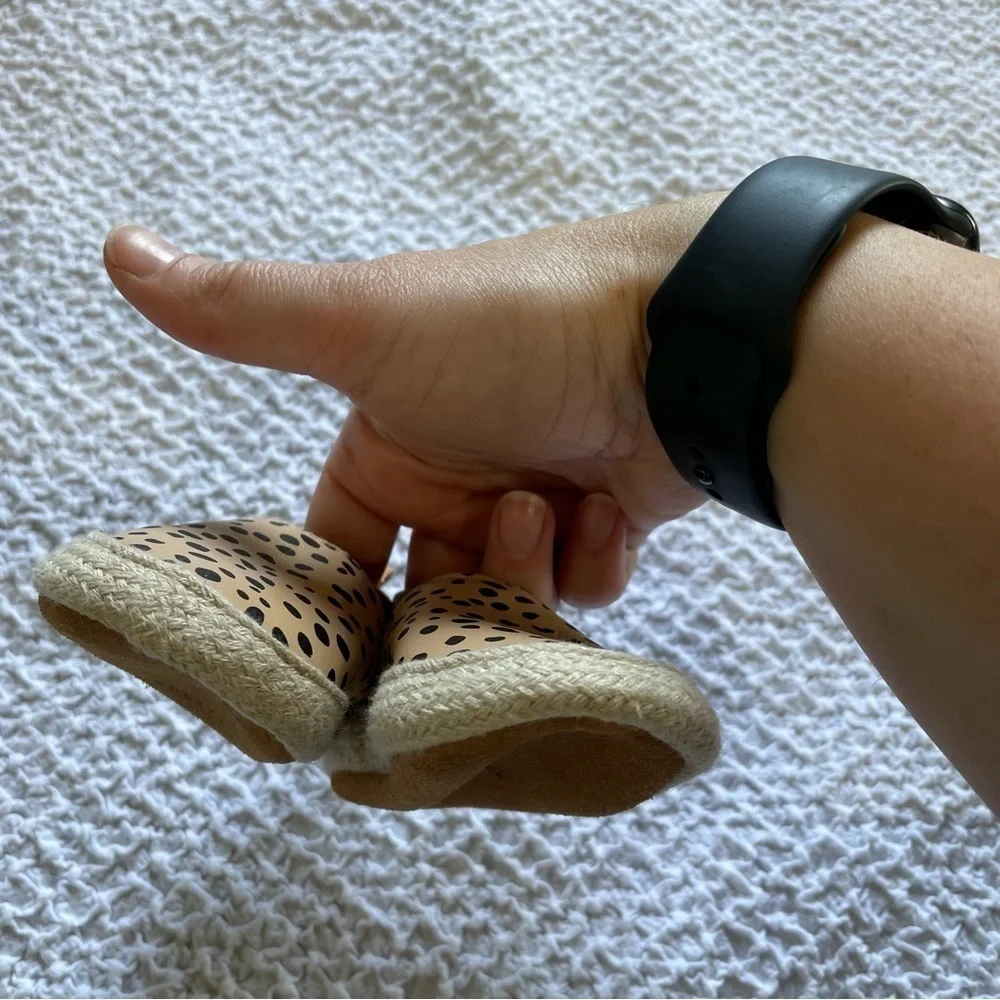 Pretty Brave Espadrilles Safari Spot Baby Shoe Size Small NWOT